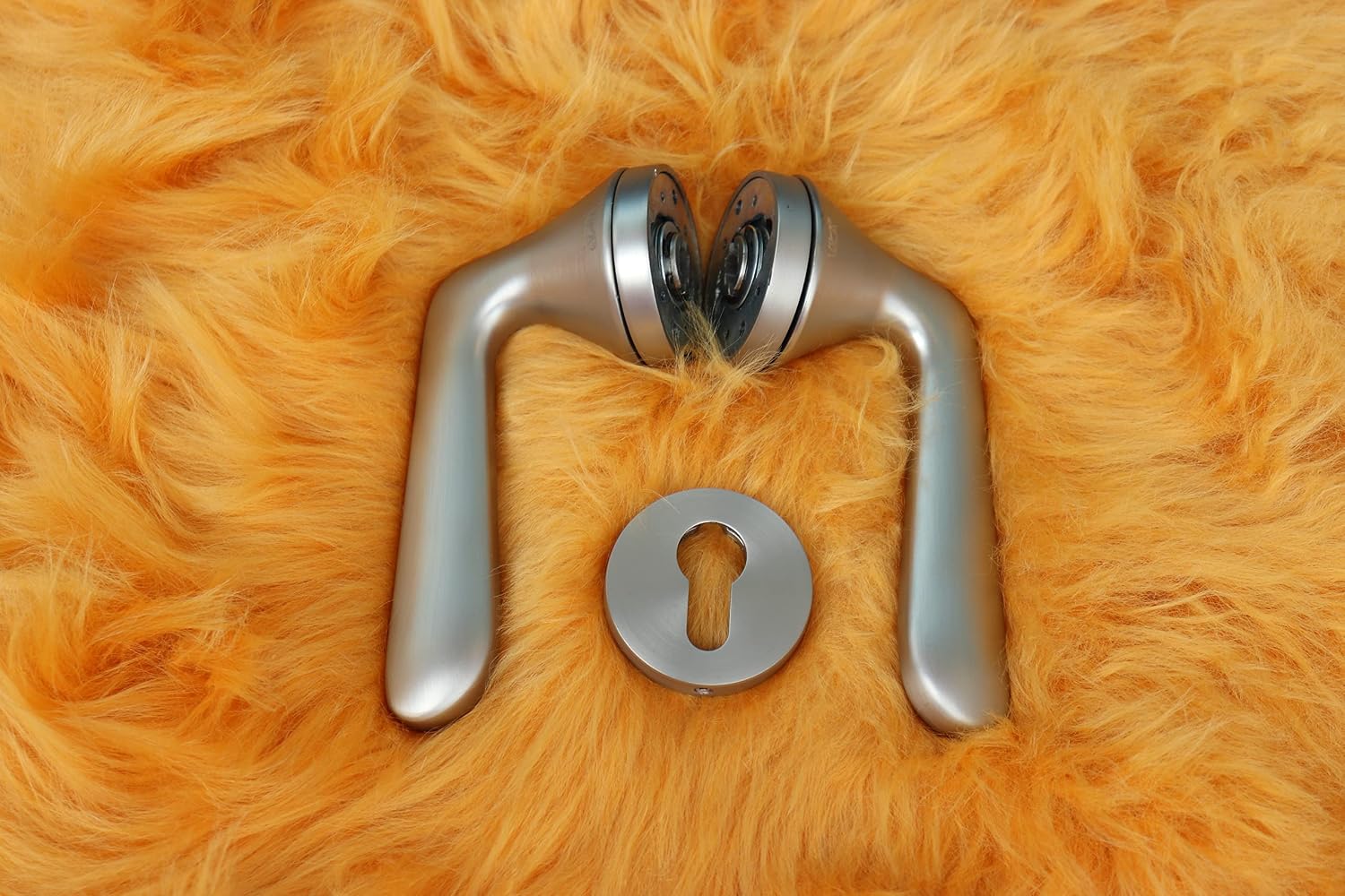 Vila Door handle Zinc Alloy Durable for All Kinds Of Indoor Doors (1-pec) Colour:Mbn -MSN |R05-505| (Gray)