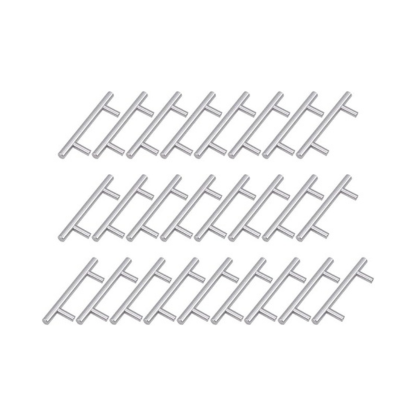 25Pcs Stainless Steel Cabinet Pull Handles Furniture Bar Handles for Drawer Dresser Cupboard
