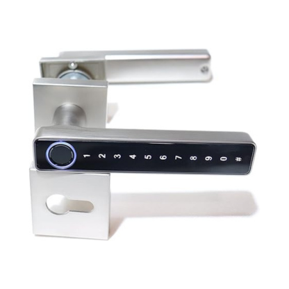 Fingerprint Door Lock With WiFi Tuya App, Smart APP Remote Control Digital,Biometric Fingerprint,IC Card,Mechanical key Unlock for Apartment Hotel Home Use (Silver)