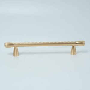Drawer Handles Pulls Solid Zinc Alloy Furniture cupbord or Kitchen Drawer Handles Color Brushed Gold 10-Pack (96mm,128mm,192mm)