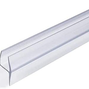 Bukela 2.2M, 10mm Door Seal,H Type Shower Door Seal Strip, Glass Shower-Door Sweep, Frameless Shower-Door's Sweep to Stop Shower Leaks,H Type,Fit for 10mm (3/8”) Glass Door
