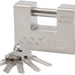 Heavy Duty 95mm Container Garage Warehouse Shutter Padlock Chain Lock with 5 Keys