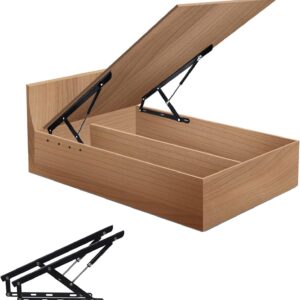 2 Pcs Hydraulic Bed Lifting Hinge 5 FT ,Pneumatic Storage Lift Mechanism,Gas Shock Strut Spring Heavy Duty Risers,Bed Cabinet Lid Organizer,Hydro-Pneumatic Rod,Folding Mechanism 150-KG