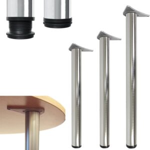 Adjustable Breakfast Bar Worktop Support Table Leg 710, 820, 1100 (Polished Chrome, 710 mm)