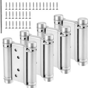 4 x 75 mm stainless steel hinges, swing door hinges, double action spring hinge