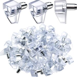 Jdesun Shelf Support Pegs, 500 Pieces Shelf Bracket Pegs Shelf Support Pegs Shelf Holder Pins Cupboard Shelf Pegs Clips for Cabinet Closet Cupbord Kitchen Furniture Book Shelves Supplies