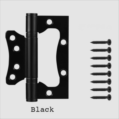 6Pcs Door Hinges, 304 Stainless Steel Flush Surface Mounted Hinges For Kitchen, Bathroom & Cabinet Furniture Doors, Removable Door Hinges For Interior Wooden Doors, Exterior Shed Doors, Barn & Fences - Image 7