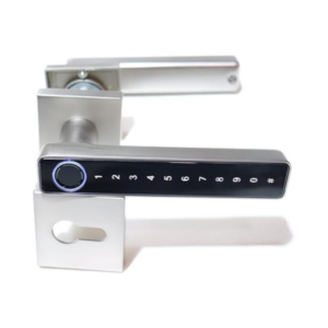 Fingerprint Door Lock With WiFi Tuya App, Smart APP Remote Control Digital,Biometric Fingerprint,IC Card,Mechanical key Unlock for Apartment Hotel Home Use (Silver)