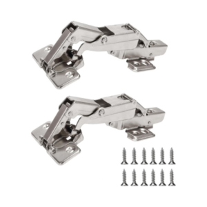 Kitchen Cabinet Hinges (1 Pair, 2 PCS) 165 Degree Half Overlay Cabinet Hinges for Lazy Susan/Corner/Hidden Door/Folden Door, BD-H165
