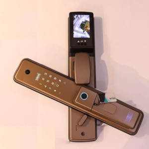 Smart Lock,With WiFi, Display screen,Keypad Digital,Biometric Fingerprint,IC Card,Mechanical key Unlock for Apartment Hotel Home Use. COLOR: (GOLDEN)